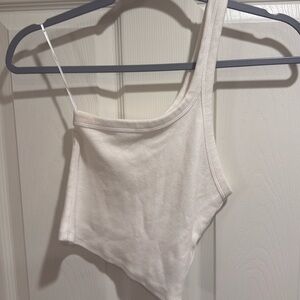 Asymmetrical one shoulder trendy top